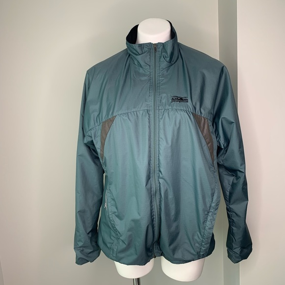 Women’s Patagonia Steele Blue w/ Lining Windbreaker Parka Size Large L - Picture 2 of 10